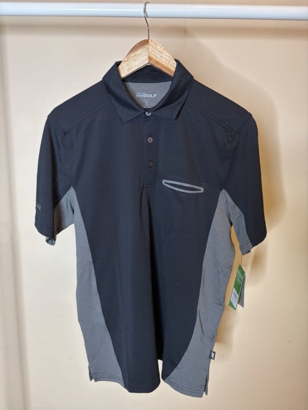 Skechers Go Golf Performance Polo Shirt Black Size Small New With Tags